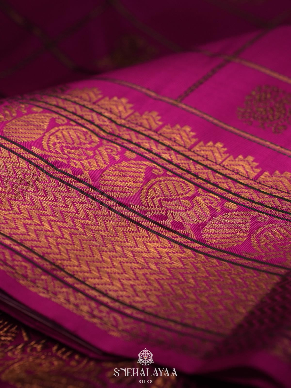 Pink Kanjivaram Silk Saree