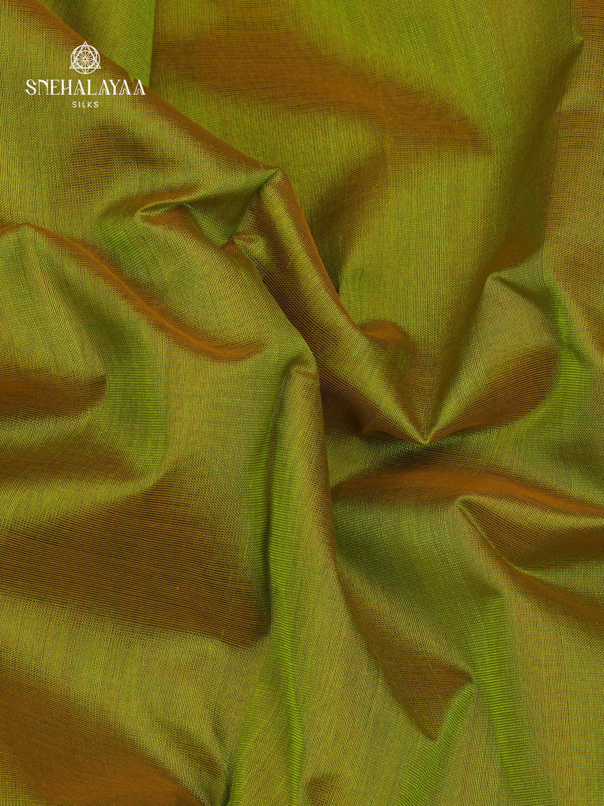 Parrot Green Kuppadam Silk Cotton Saree with Maroon Zari Temple Border