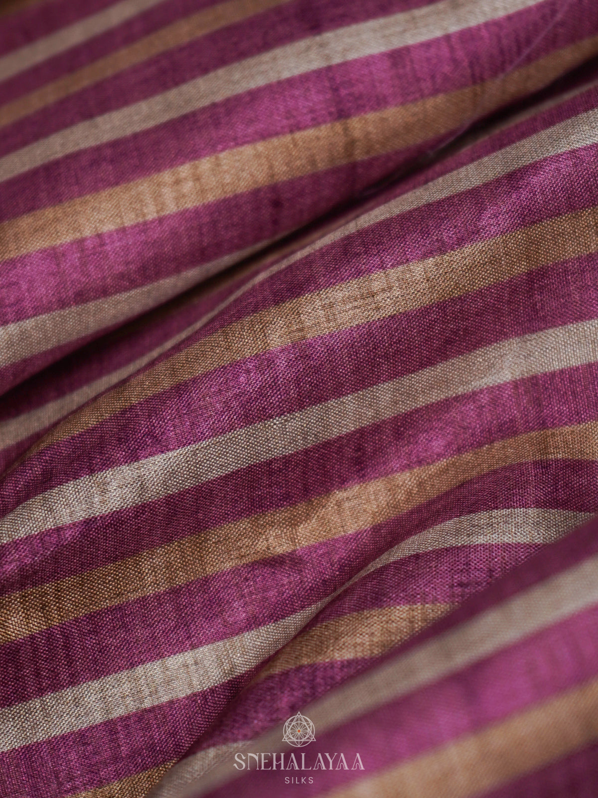 Purple Tussar Saree