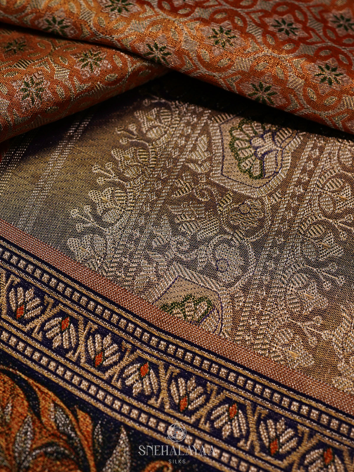 Mustard Yellow Kanjivaram Silk Saree