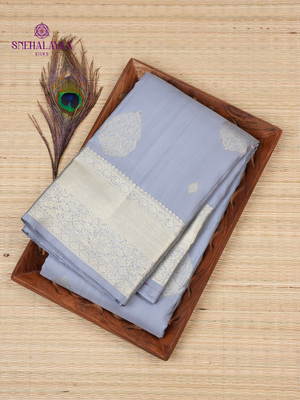 Lavender Kanjivaram Silk Saree