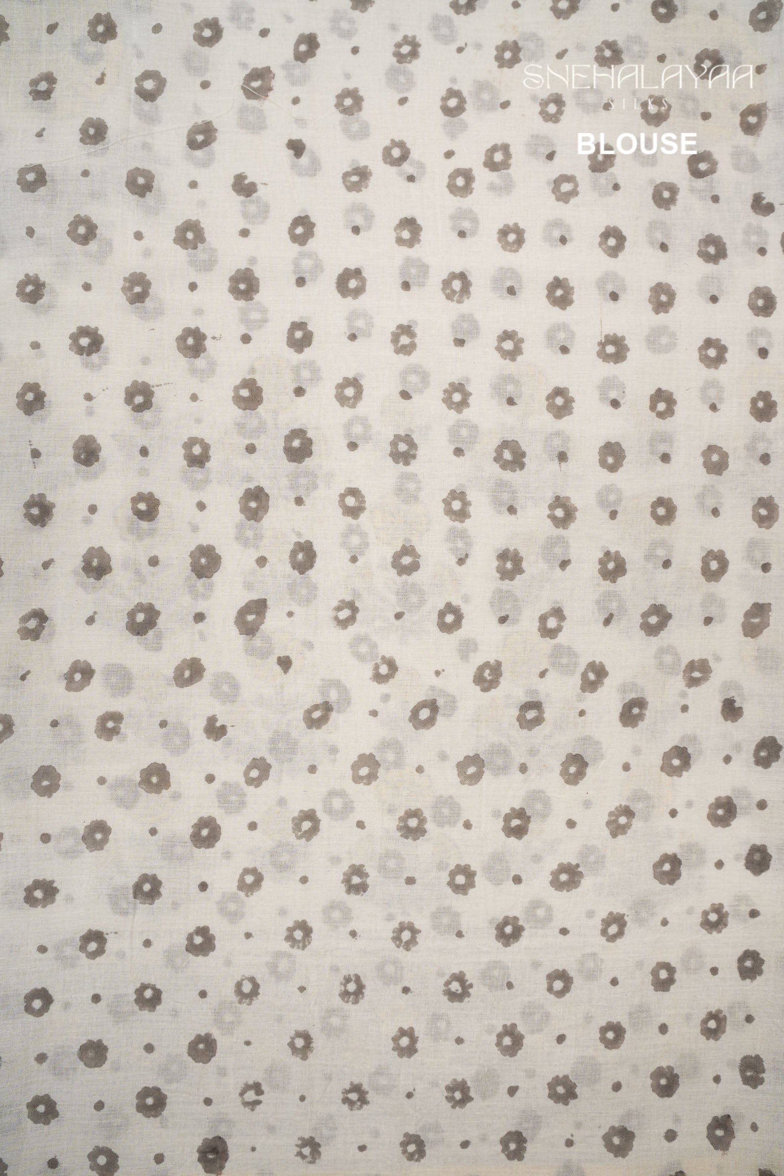 White Jaipur Cotton Saree