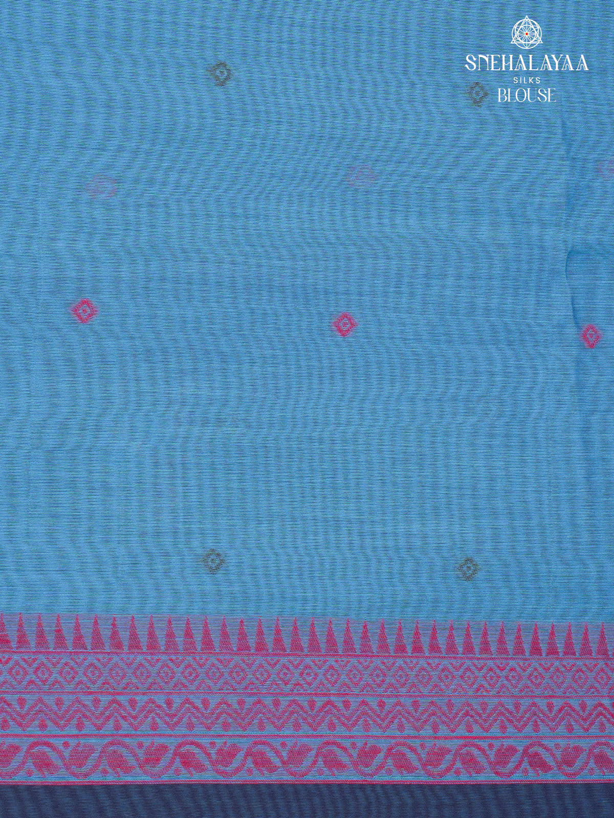 Navy Blue Munga Cotton Saree