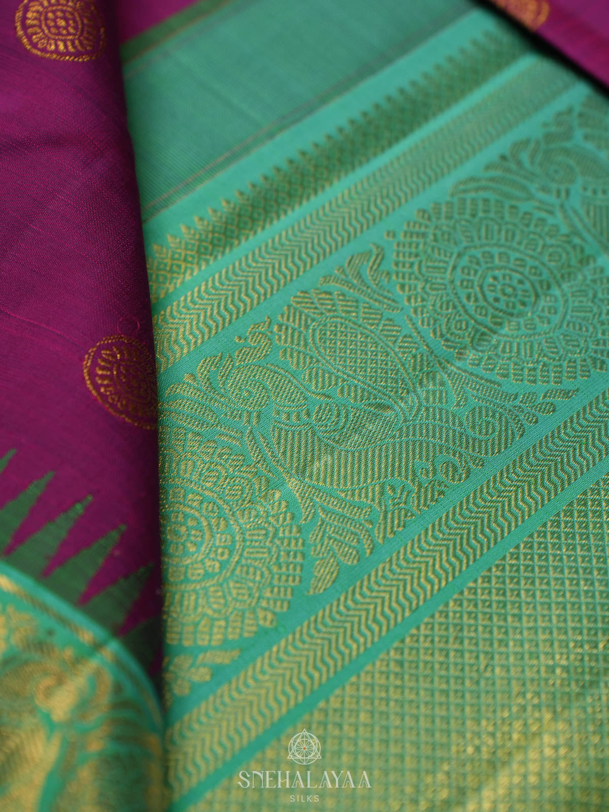 Magenta Kanjivaram Silk Saree