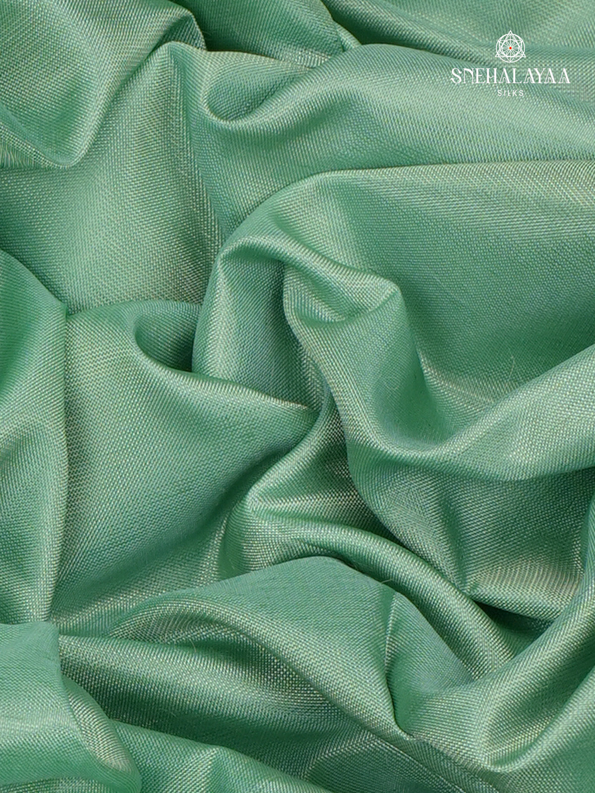 Mint Green Banana Pith Saree