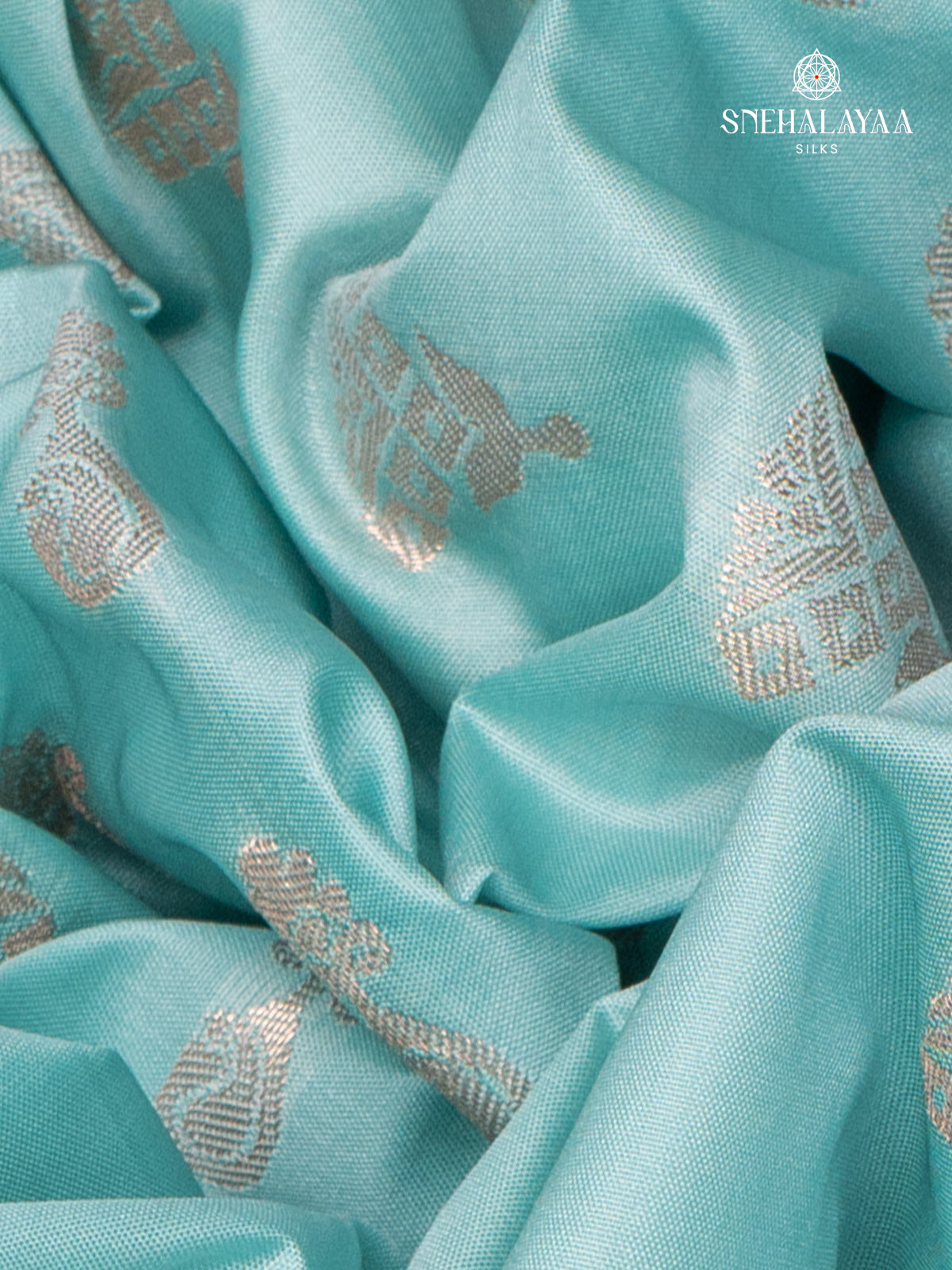 Sky Blue Soft Silk Saree