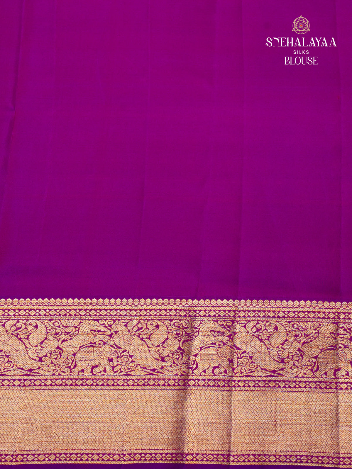 Violet Kanjivaram Tissue Silk Saree