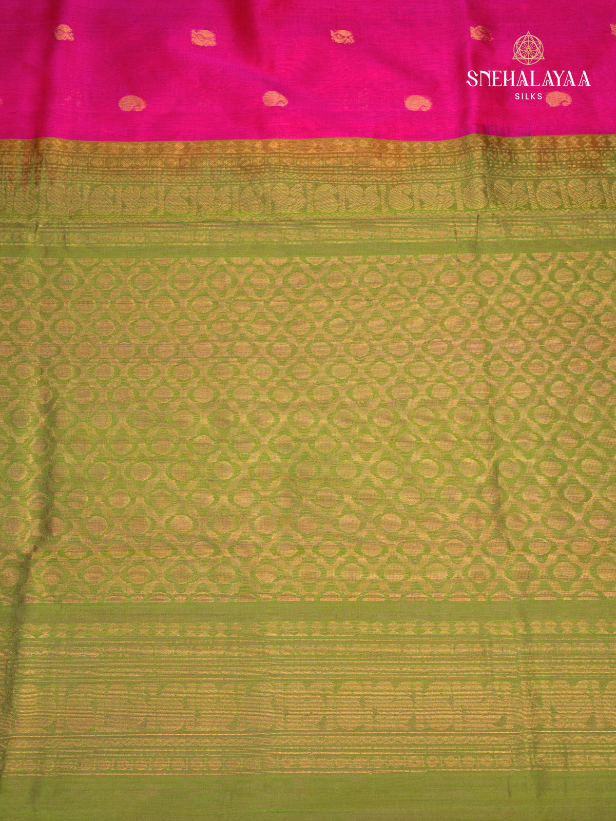 Pink Kanchi Silk Cotton Saree