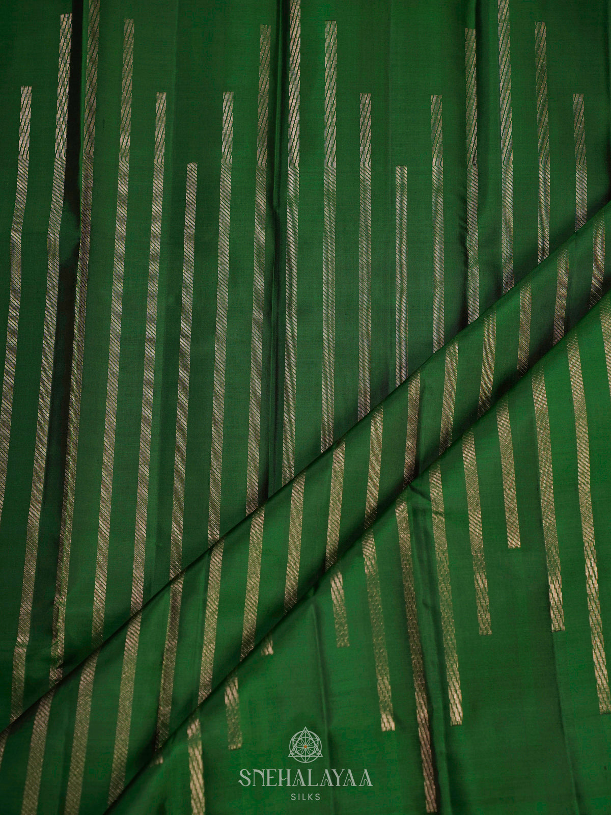 Emerald Green Kanjivaram Silk Saree