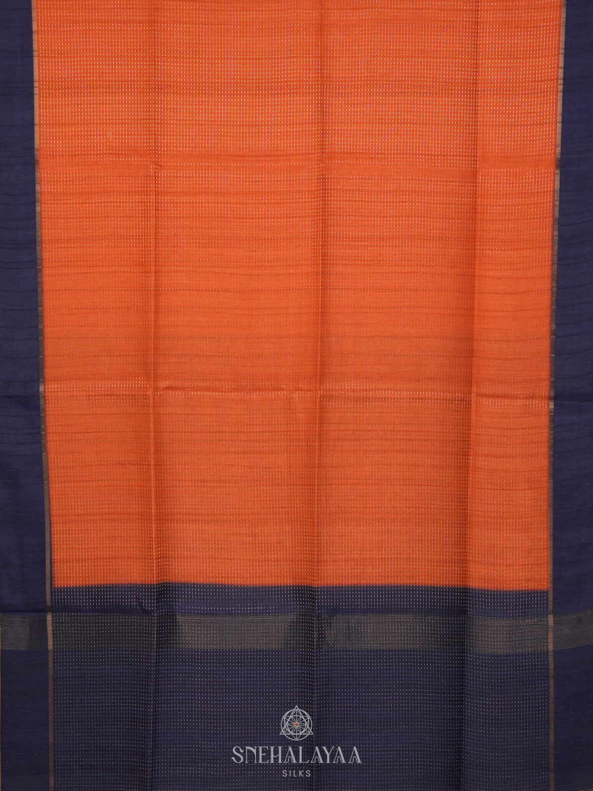 Orange Tussar Saree
