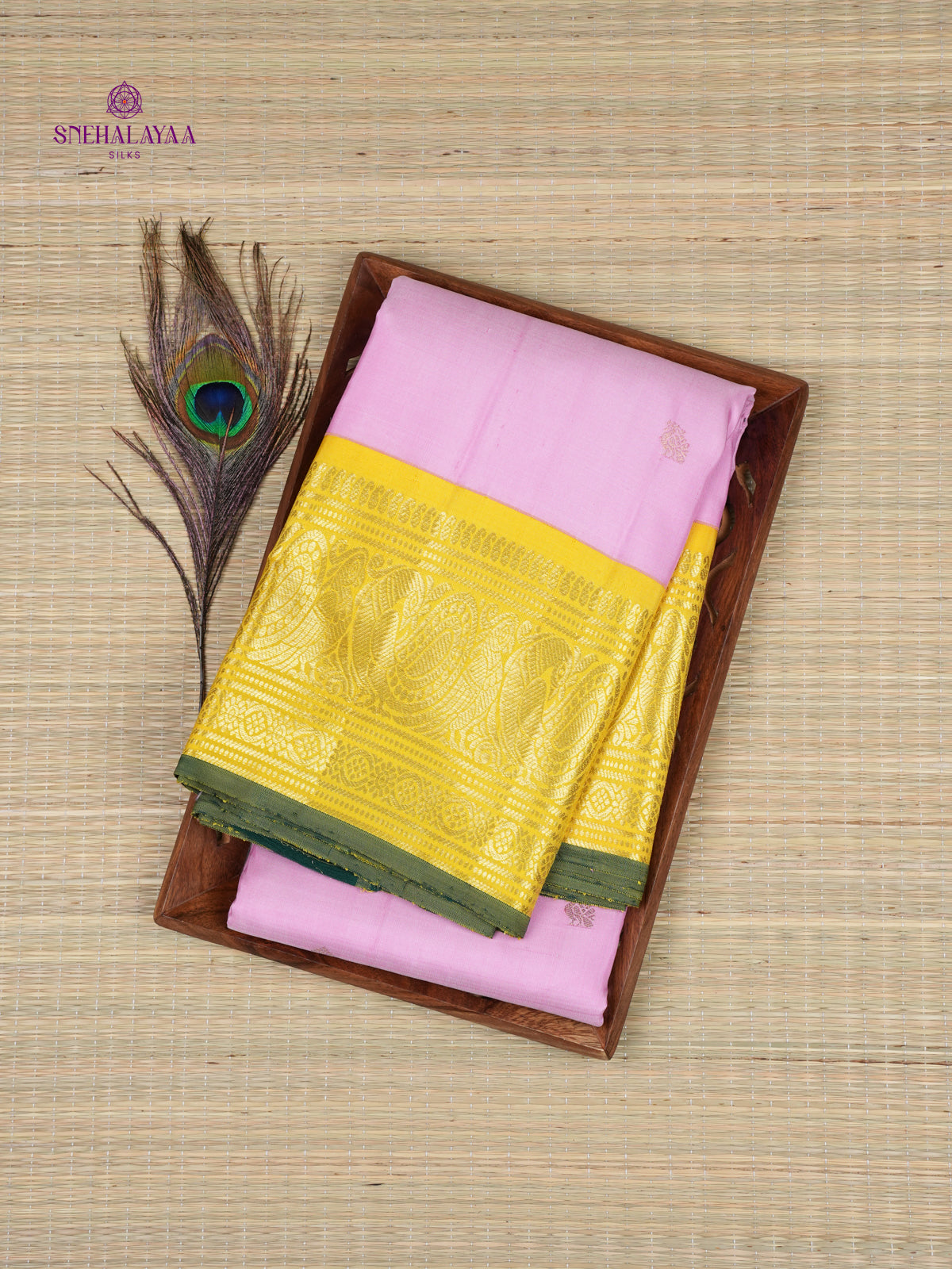 Lilac Kanjivaram Silk Saree