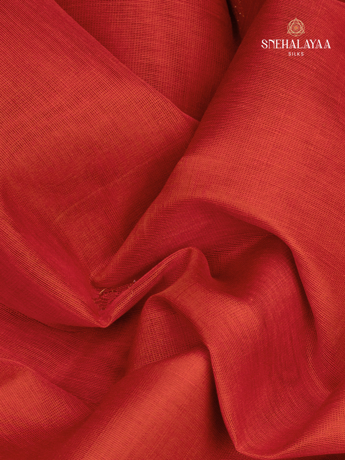 Orange Kanchi Silk Cotton Saree