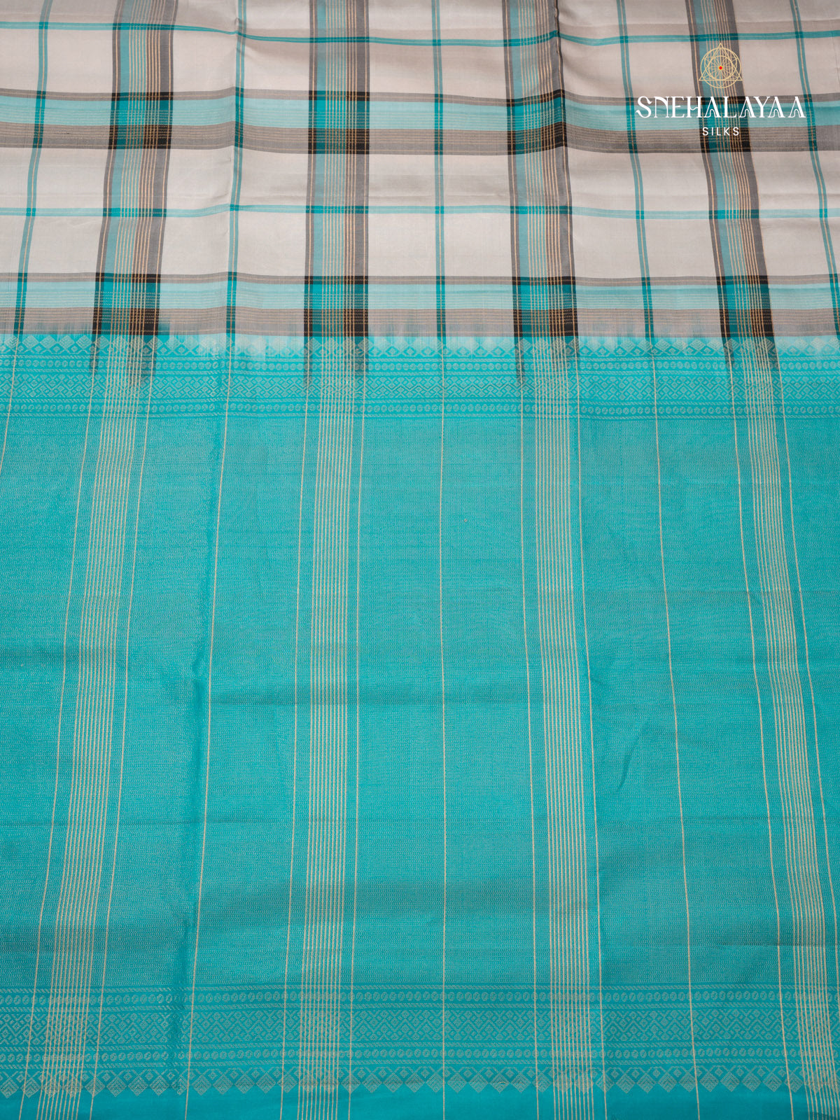 White Kanjivaram Soft Silk Saree