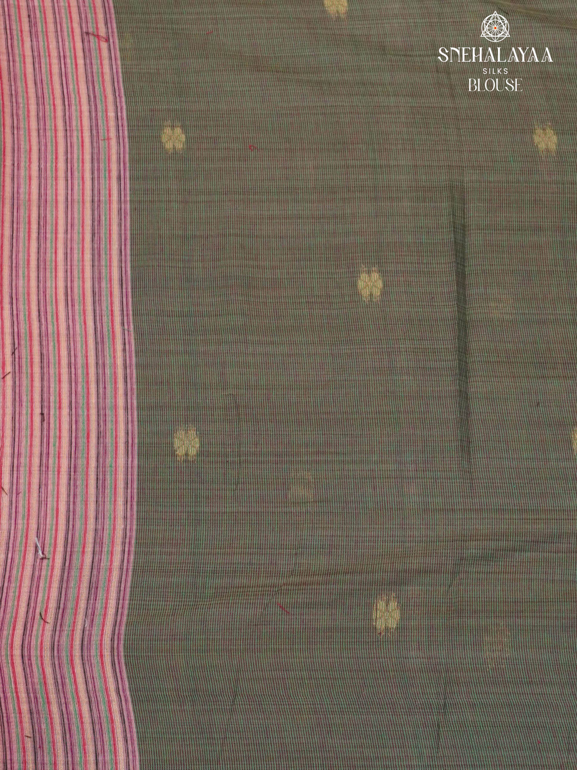 Pastel Pink Munga Cotton Saree