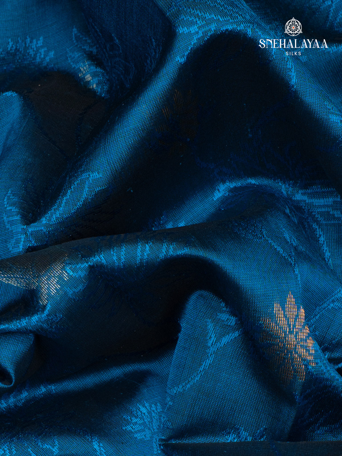 Navy Blue Kanchi Silk cotton Saree