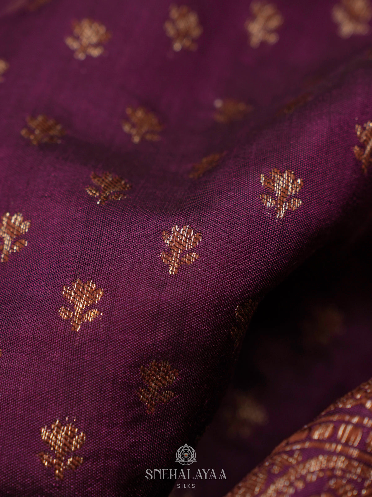 Purple Banaras Raw Silk Saree