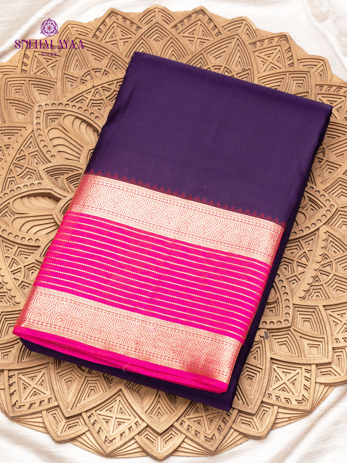 Purple Kanjivaram Silk Saree