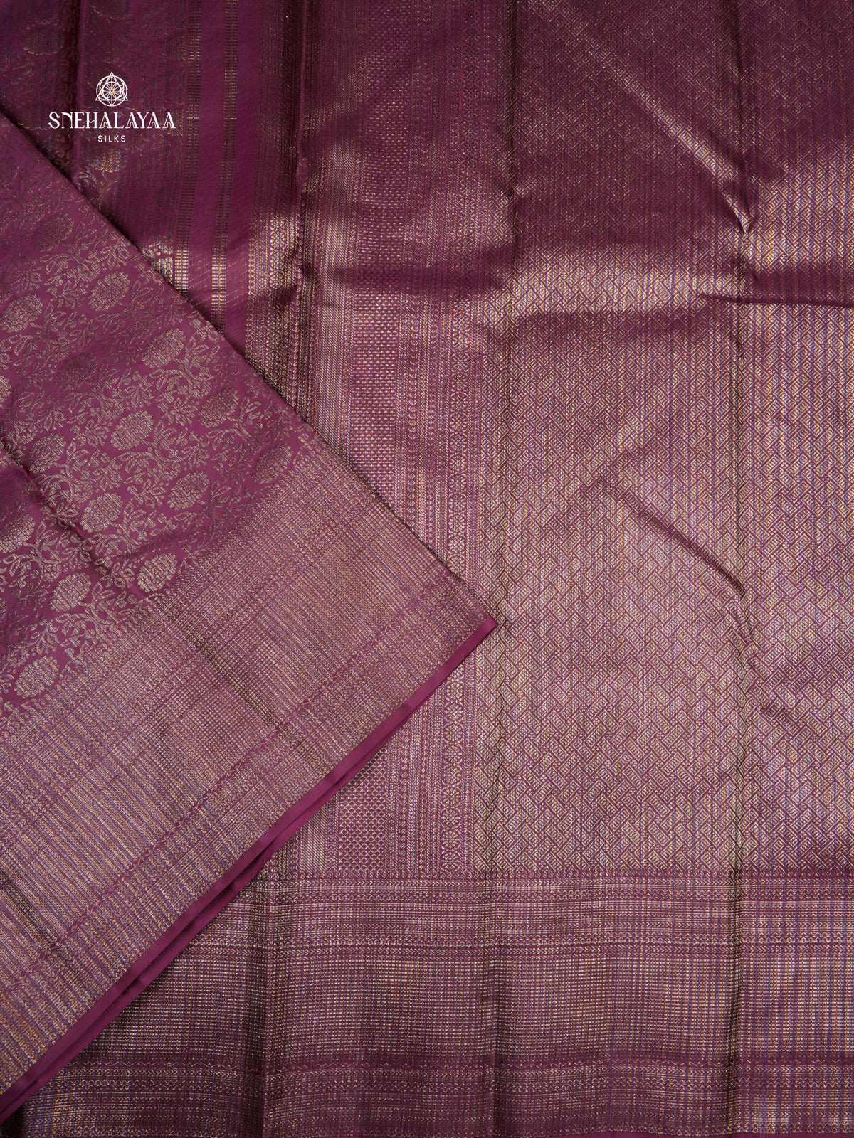 Wine Red Kanjivaram Silk Saree