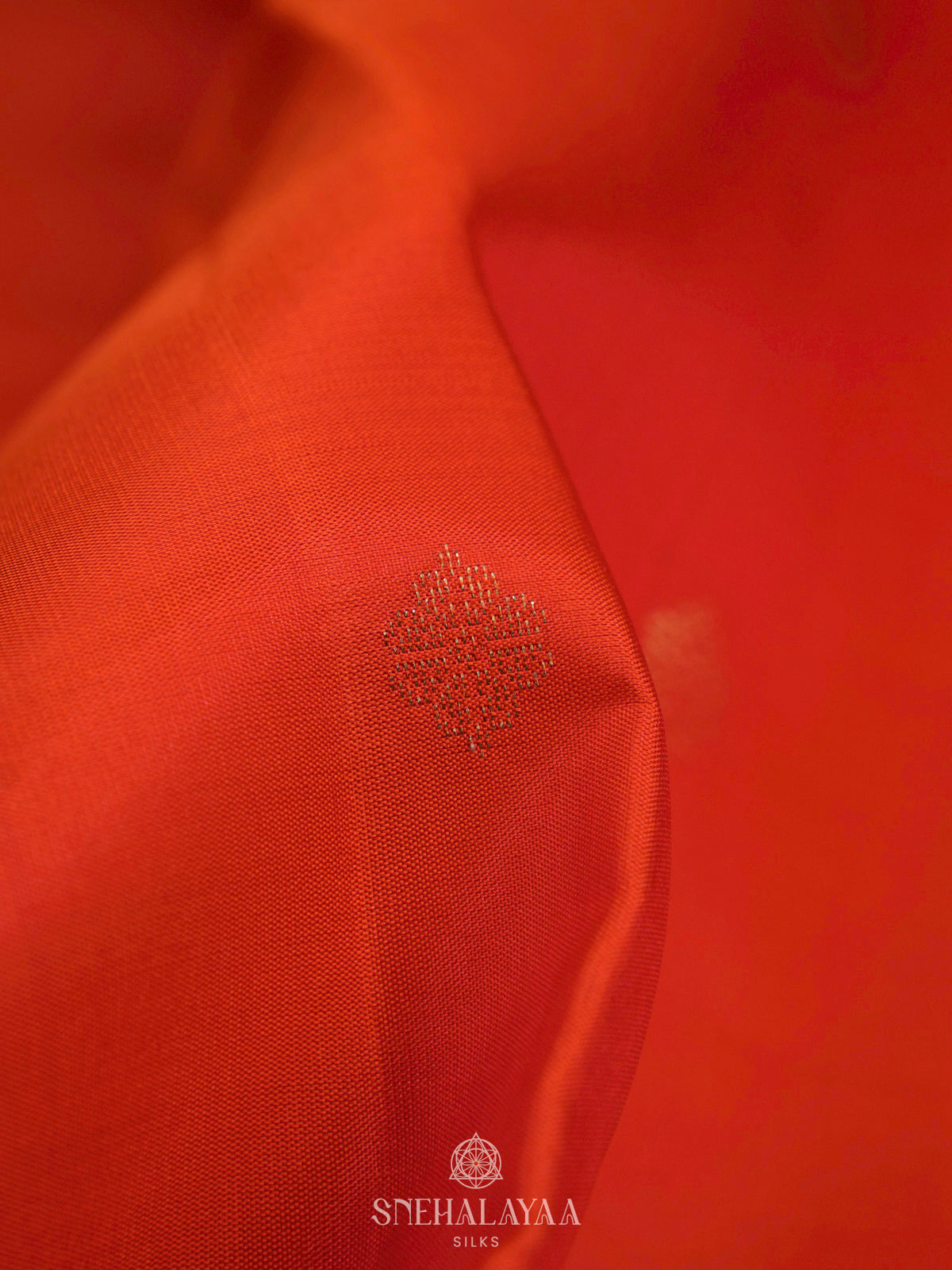 Orange Kanjivaram Silk Saree
