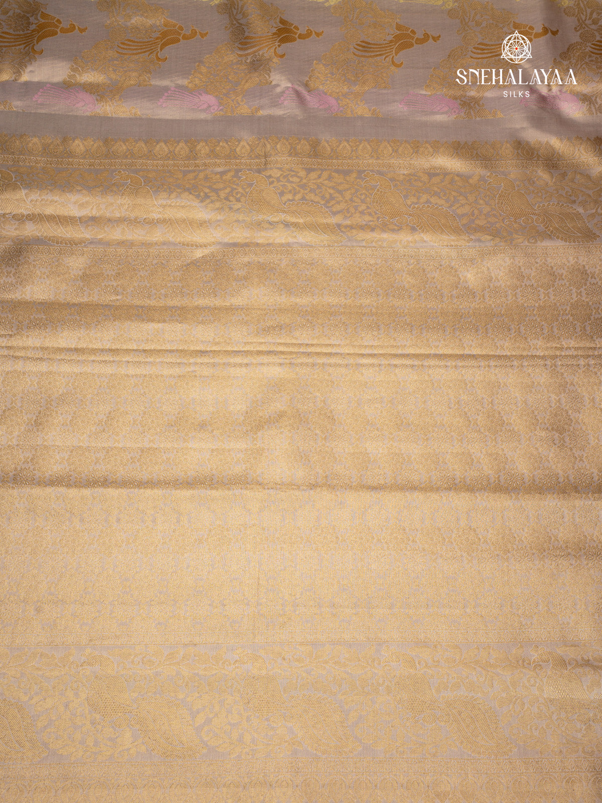 Peach Kanjivaram Silk Saree