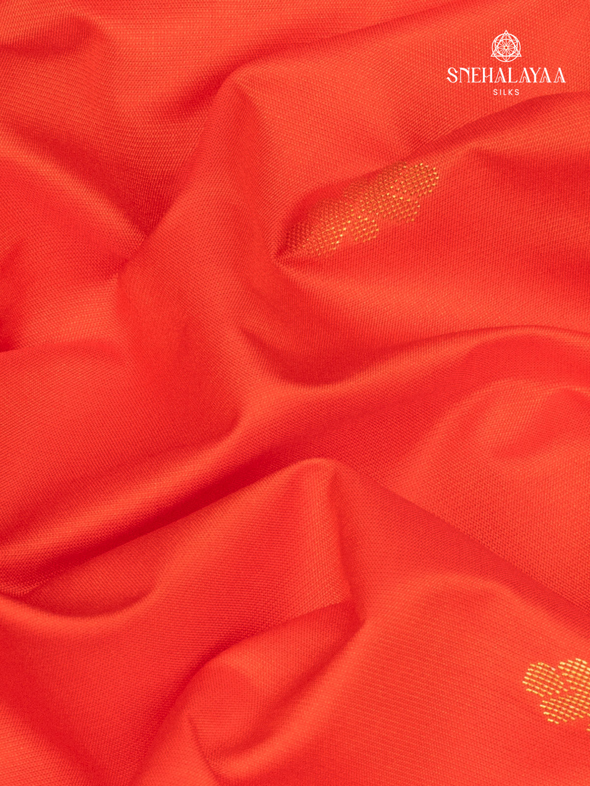 Rust Orange Gadwal Silk Saree