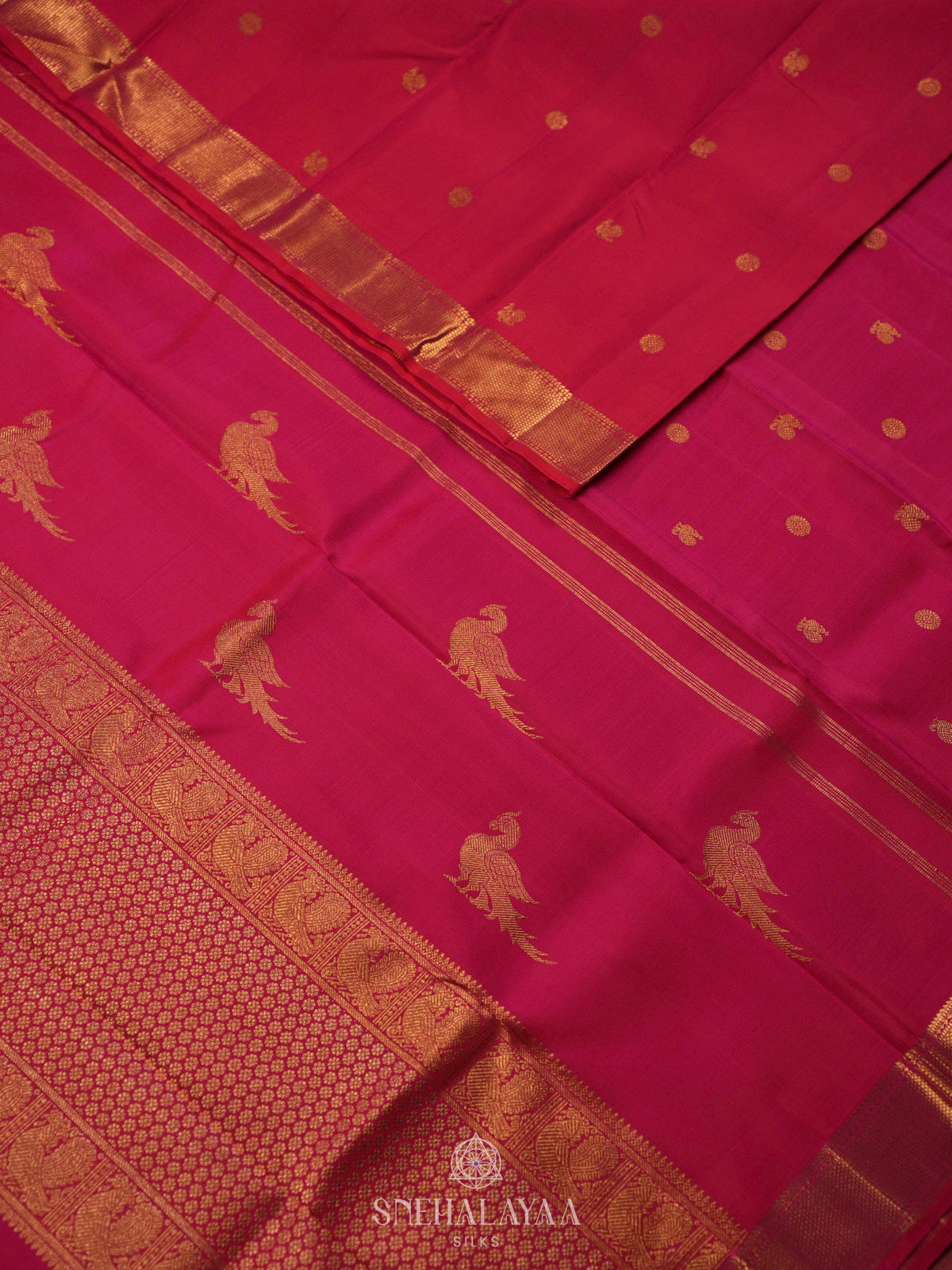 Pink Kanjivaram Silk Saree