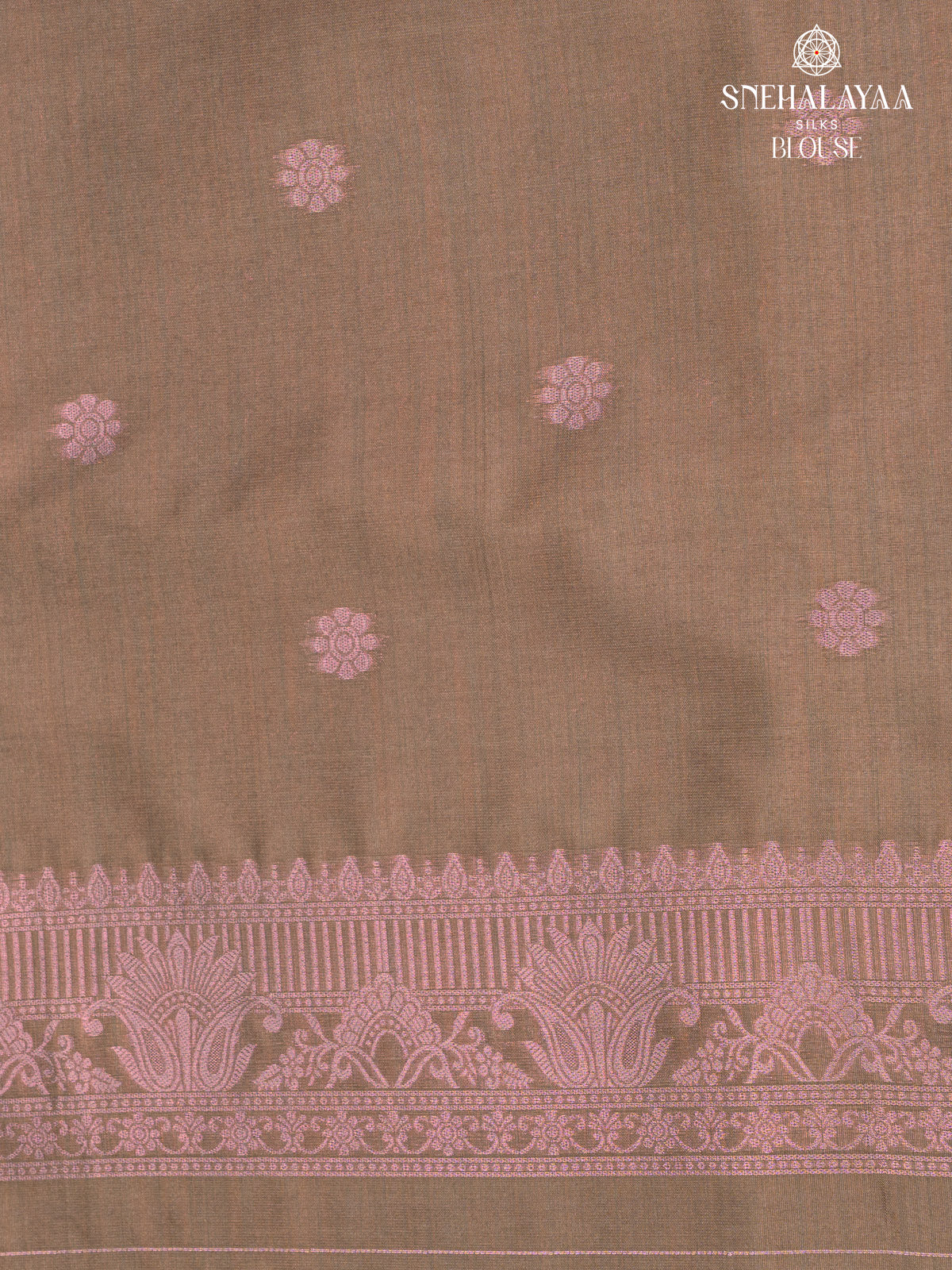 Brown Jute Saree