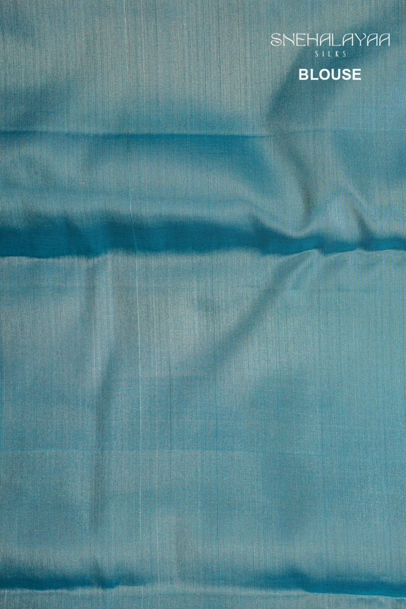Sapphire Blue Kancheevaram Silk Saree
