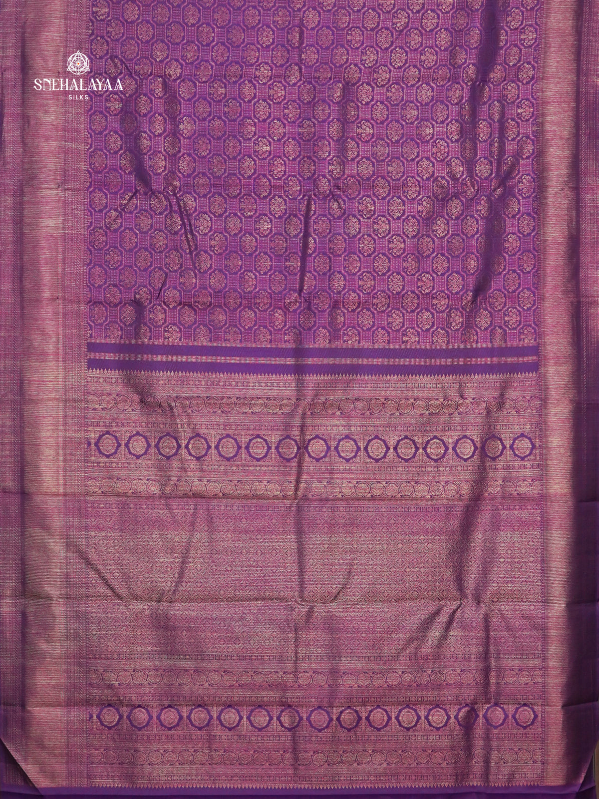 Purple Kanjivaram Silk Saree