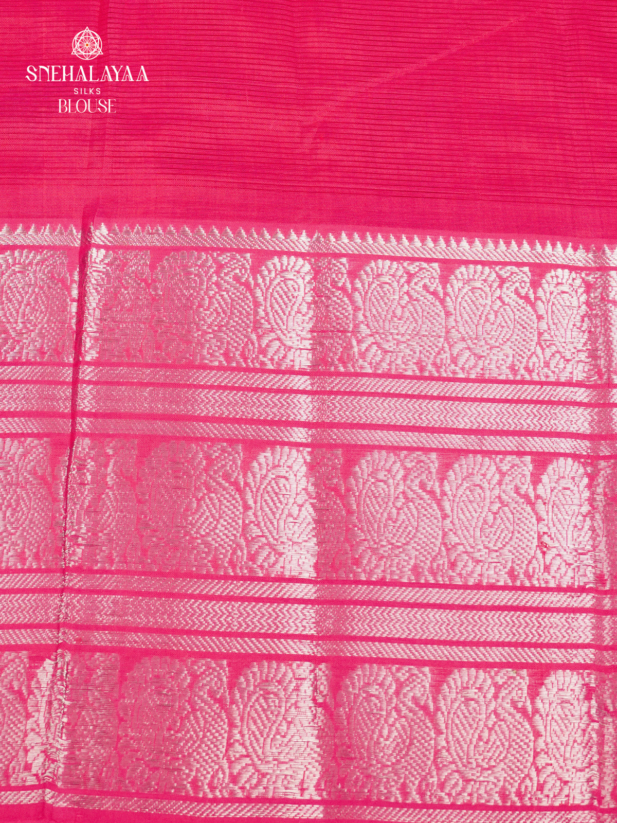 Rani Pink Mangalagiri Silk Cotton Saree