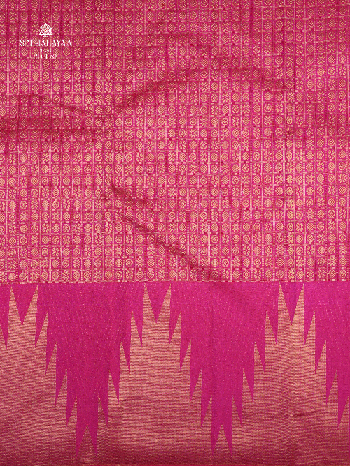 Rani Pink Kanjivaram Silk Saree