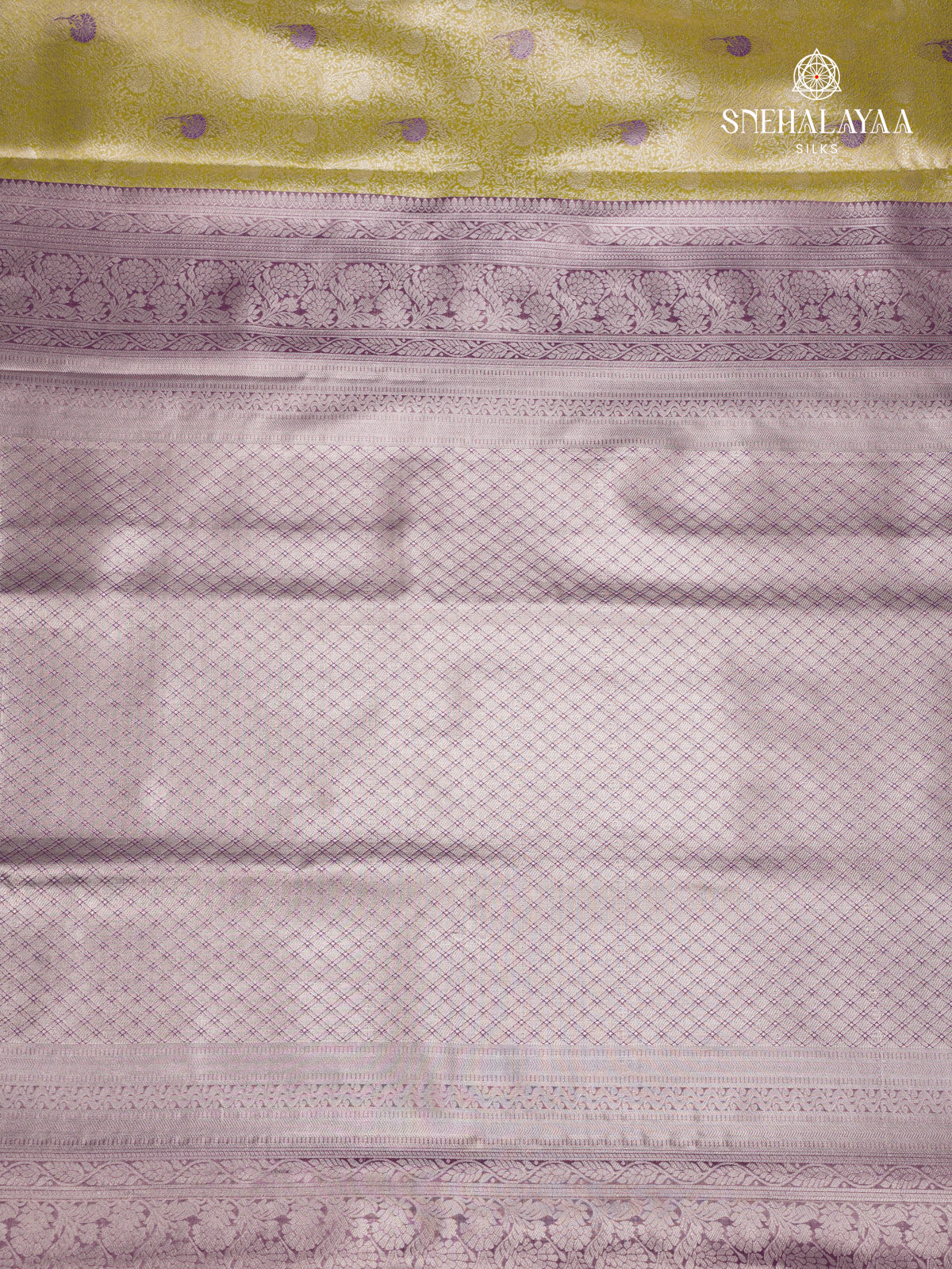 Chartreuse Green Art Silk Saree