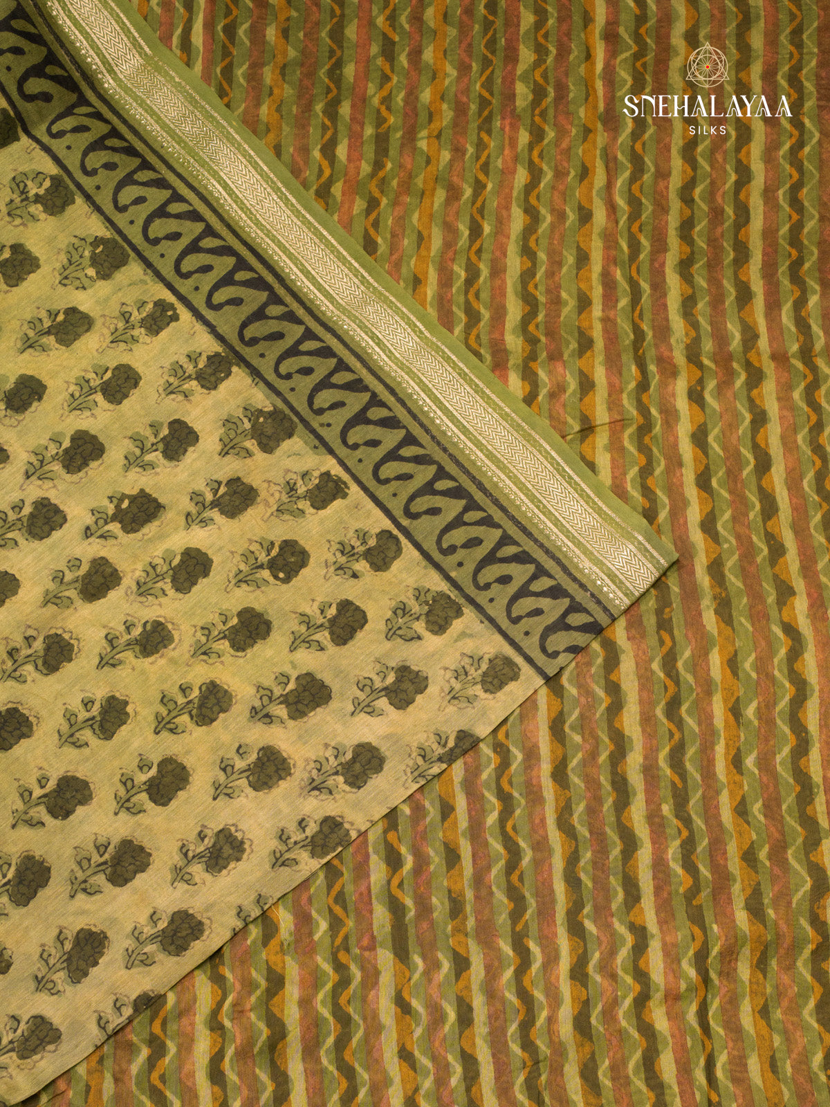 Green Chanderi Saree