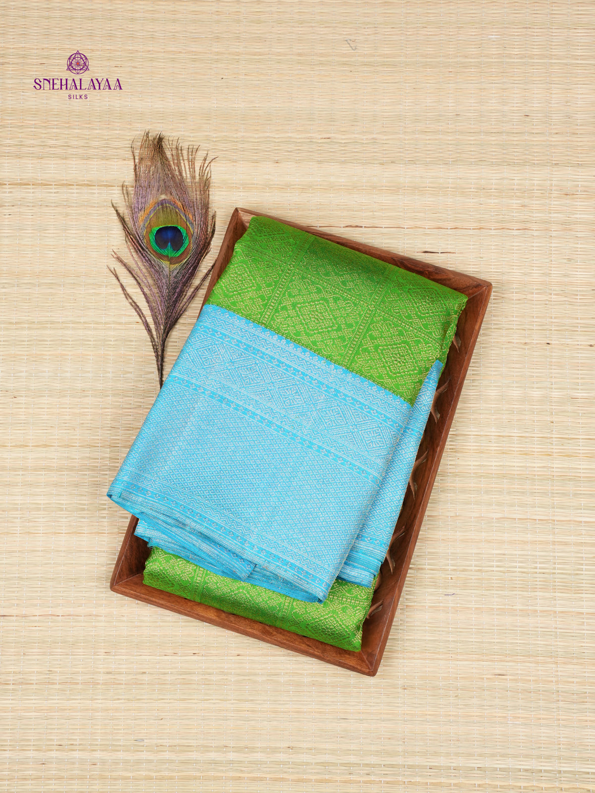 Leaf Green Kanjivaram silk saree