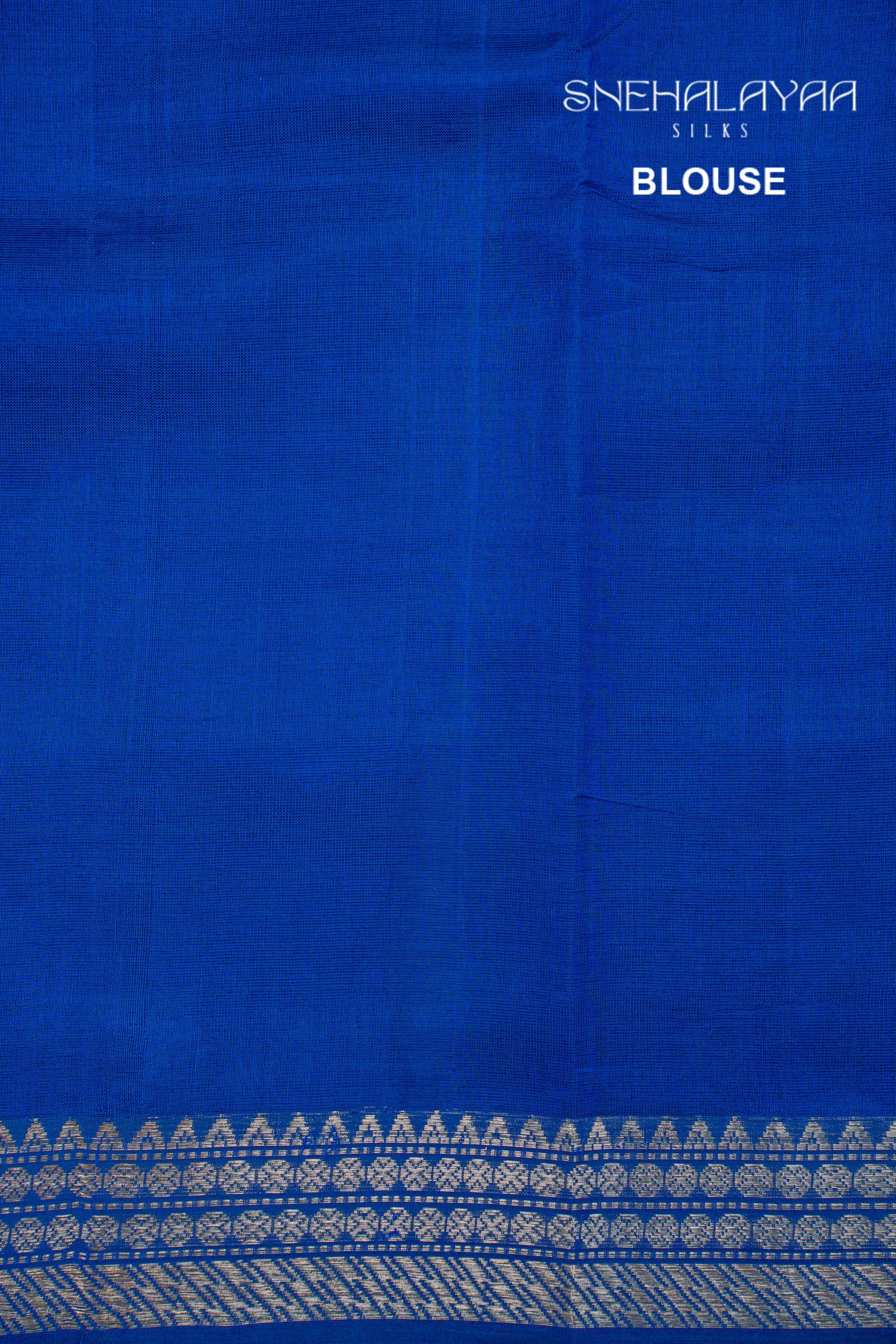 Ink Blue Mangalgiri Silk Saree