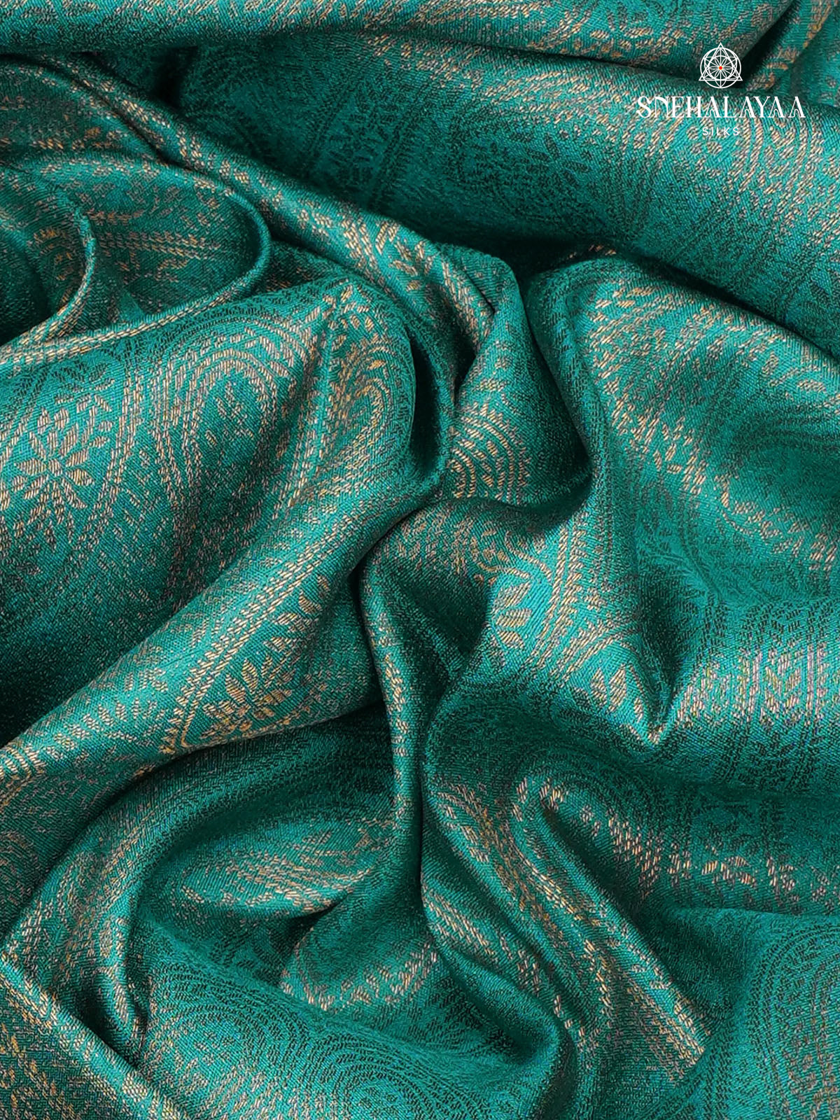 Peacock Blue Soft Silk Saree