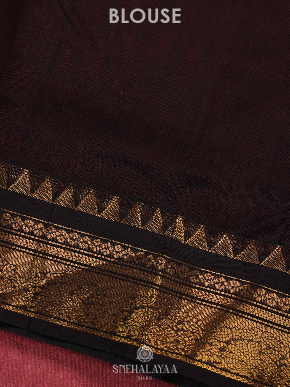 Rust Orange Kanchi Silk Cotton Saree