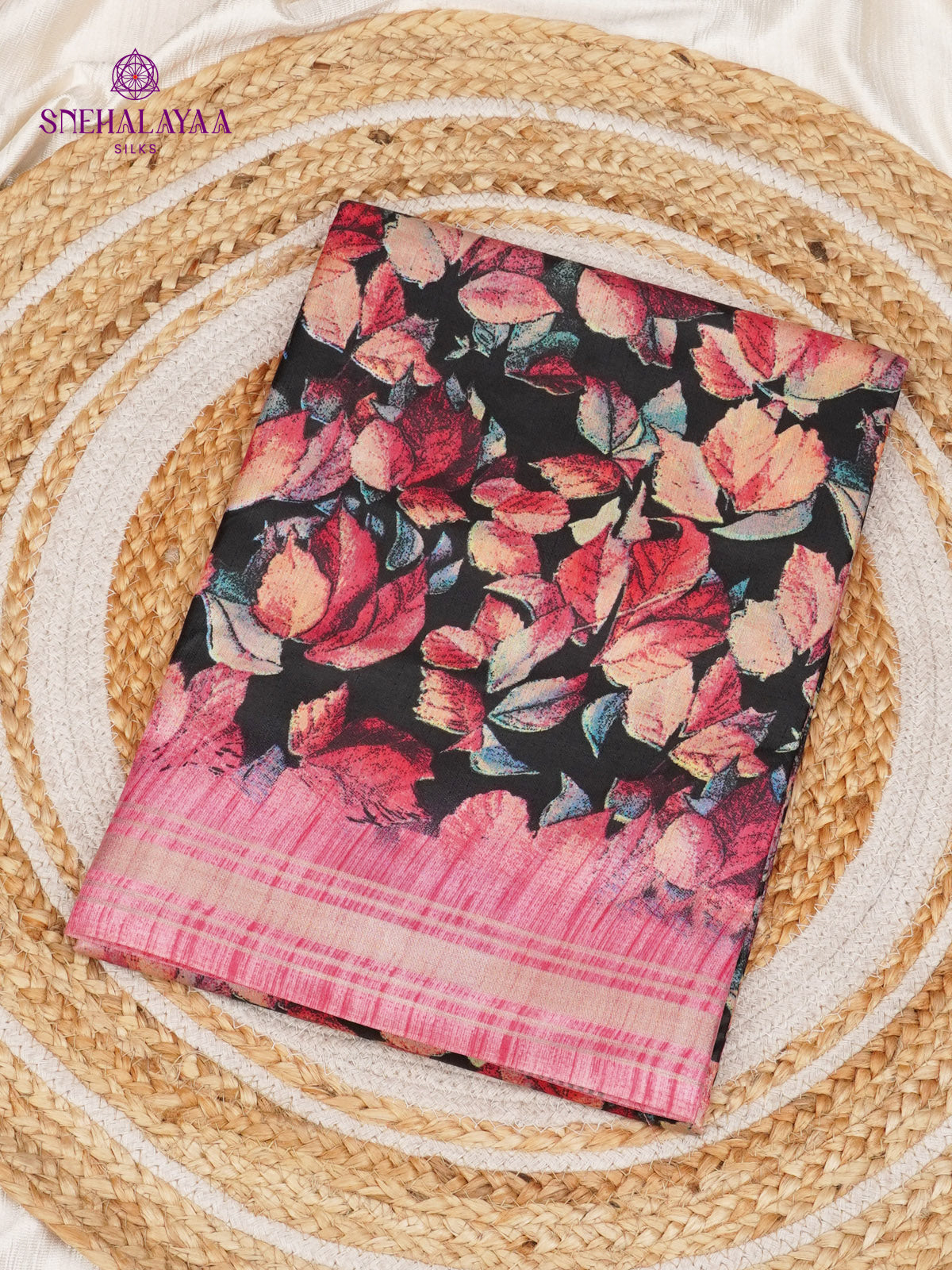 Multicolour Dola Silk Saree