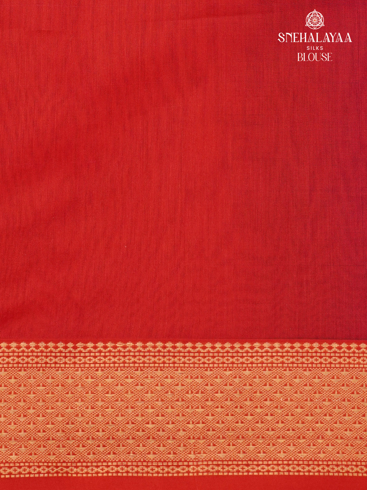 Rust Orange Maheshwari Silk Cotton Saree