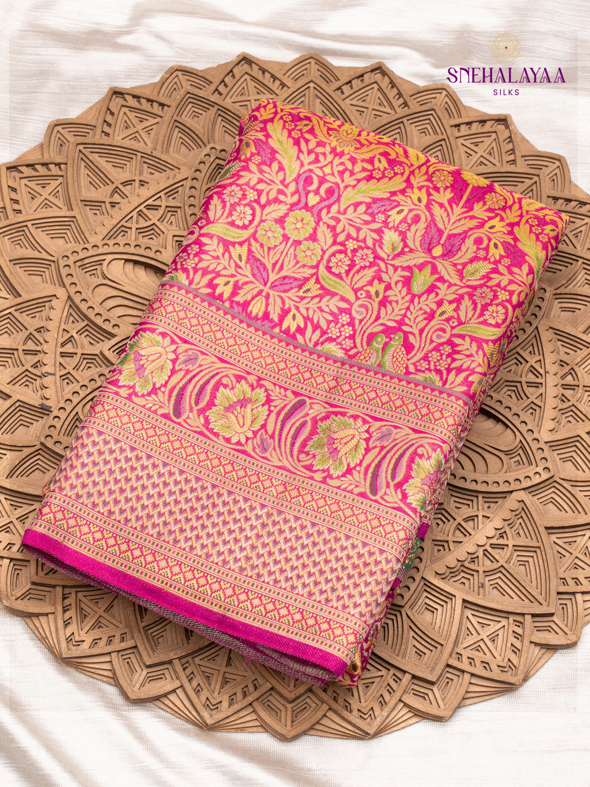 Pink Kanjivaram Silk Saree