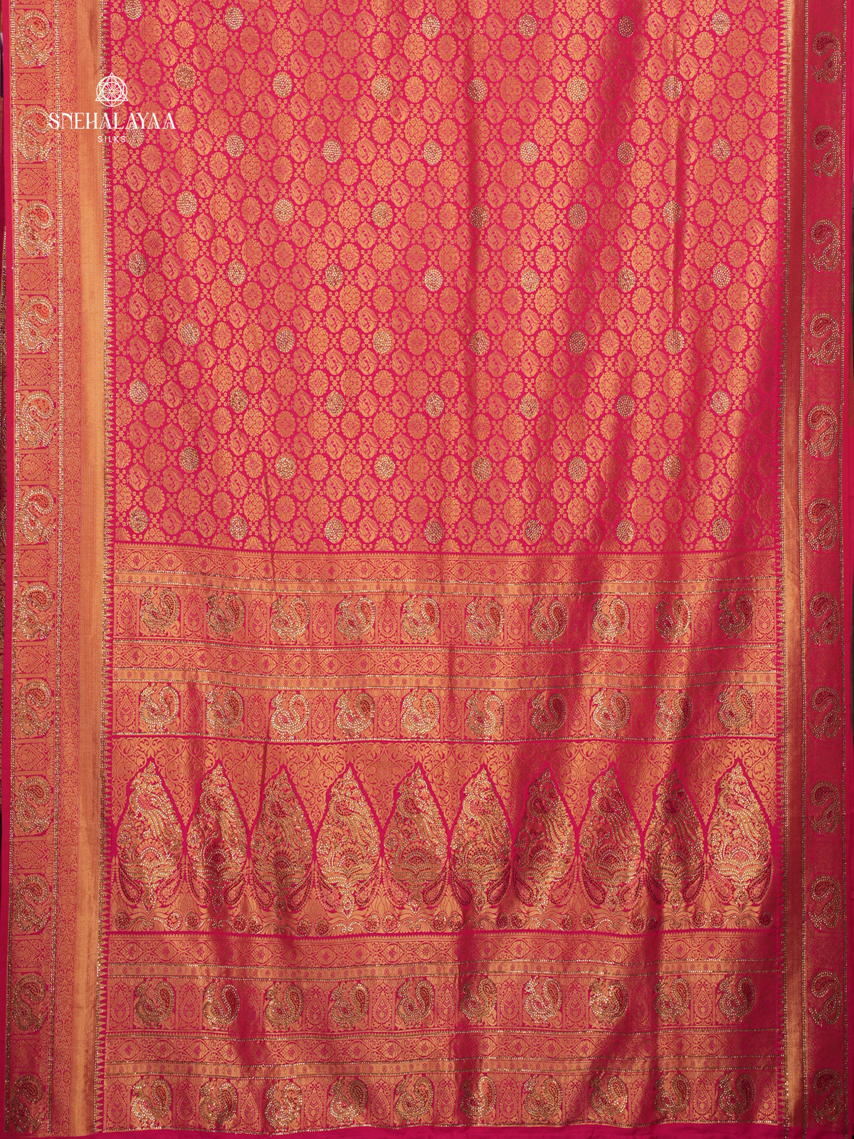 Rani Pink Designer Saree