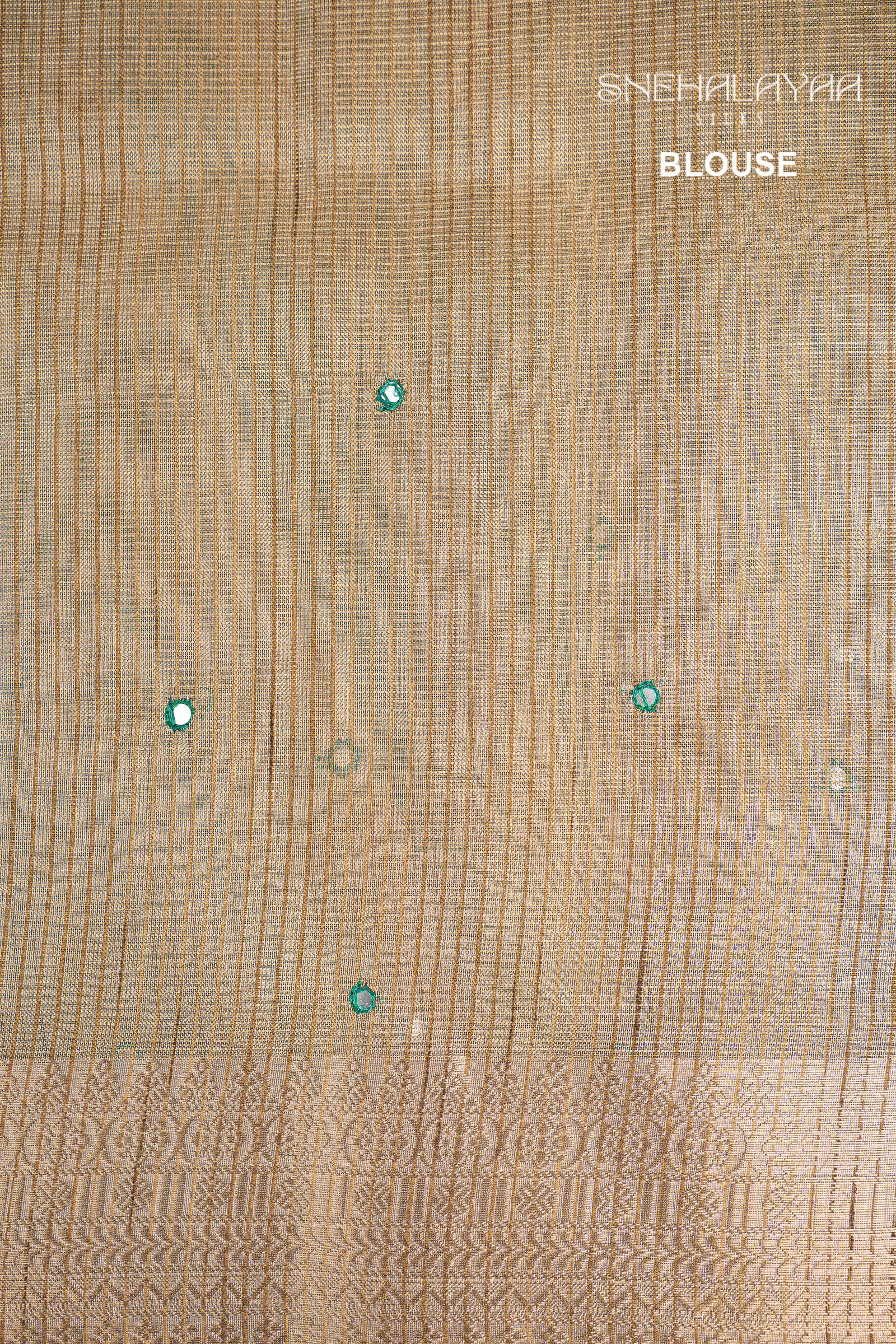 Beige Tissue Kota Saree