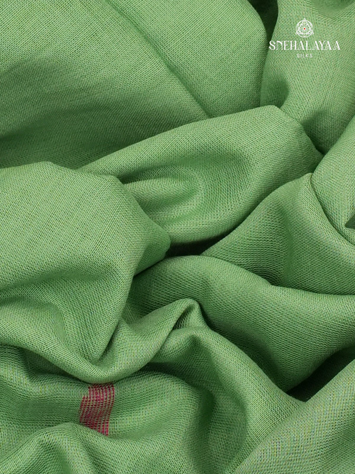 Mint Green Khadi Cotton Saree