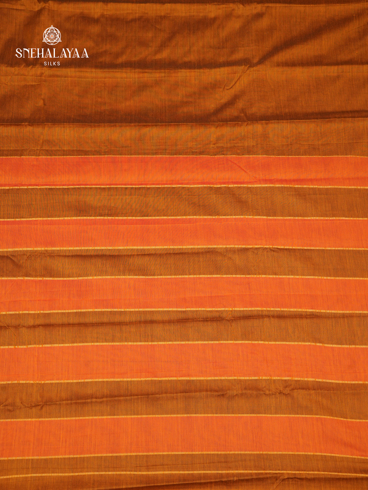 Orange Narayanpet Cotton Saree