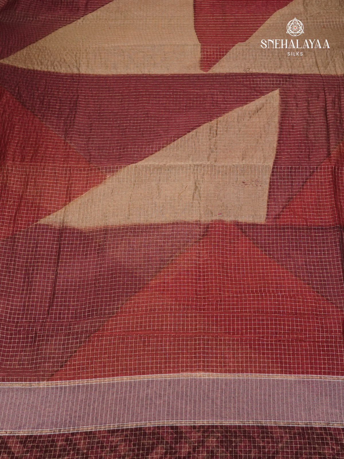 Burgundy Chanderi Saree