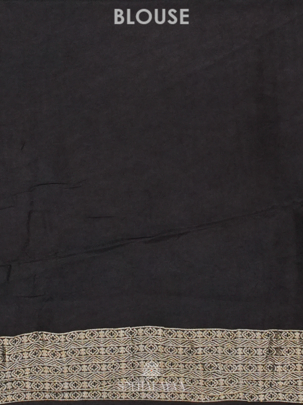 Black Banaras Dola Silk Saree