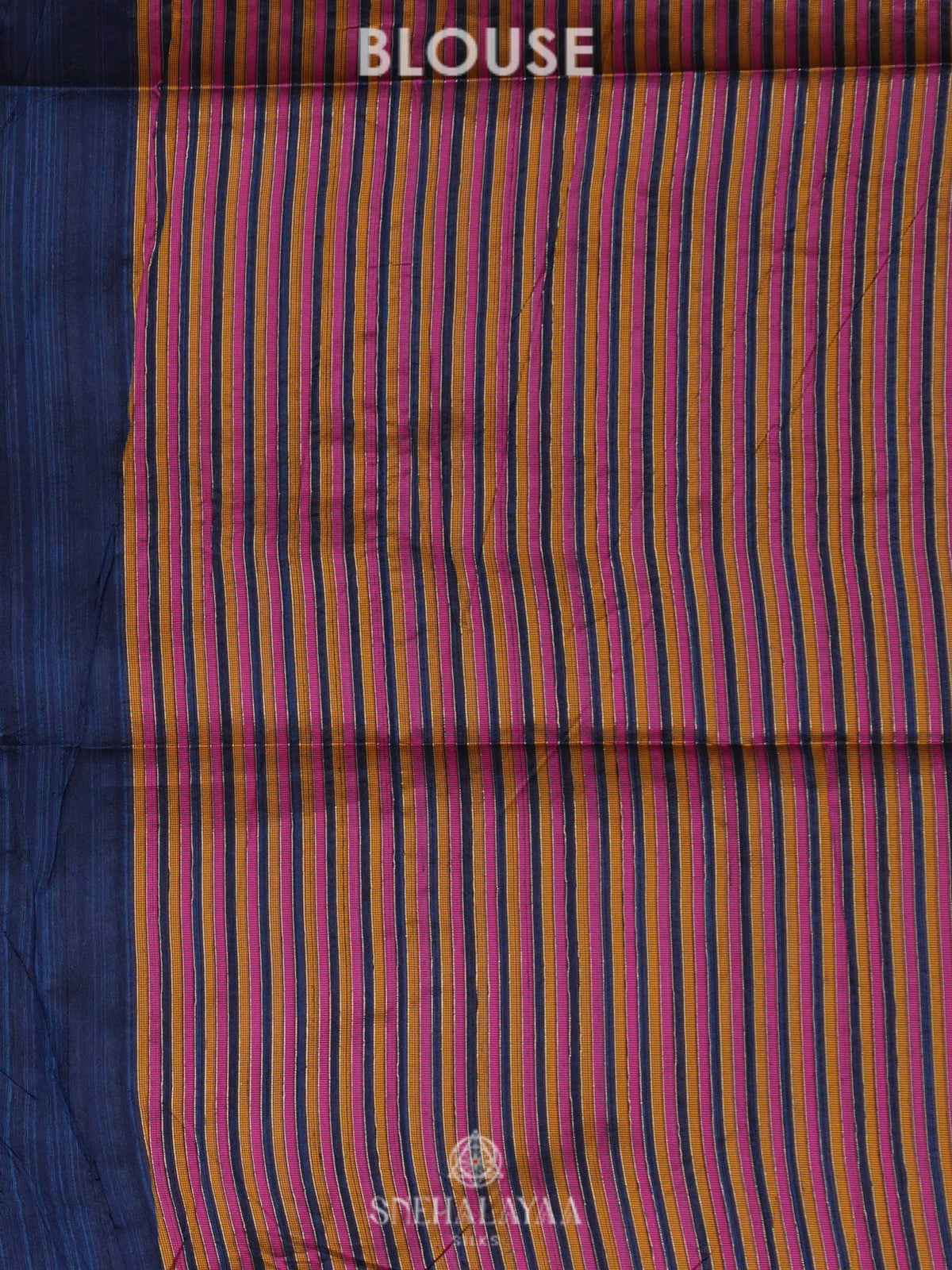 Blue Munga Tussar Saree