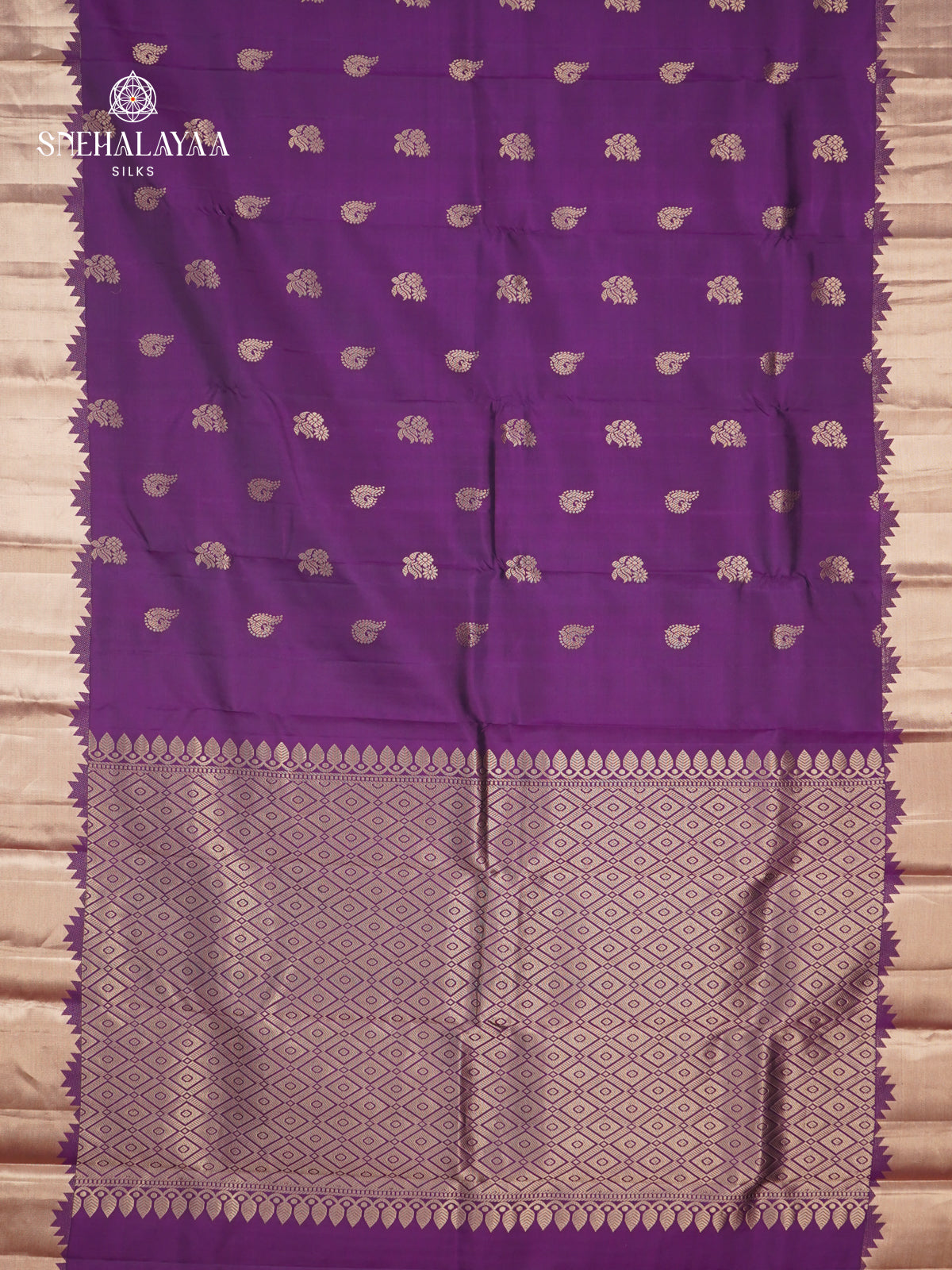 Megenta Kanjivaram Silk Saree