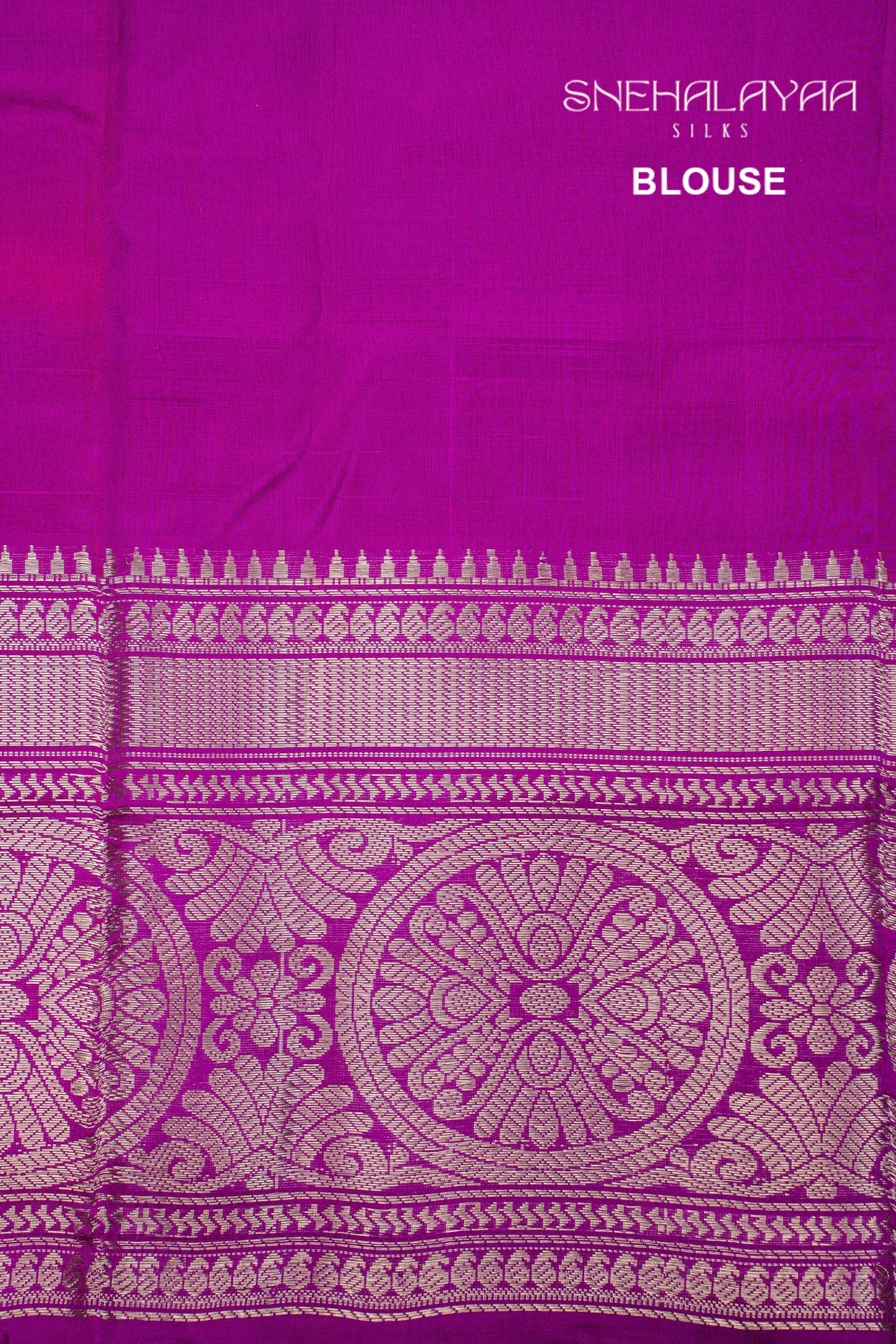 Purple Mangalgiri Silk Saree