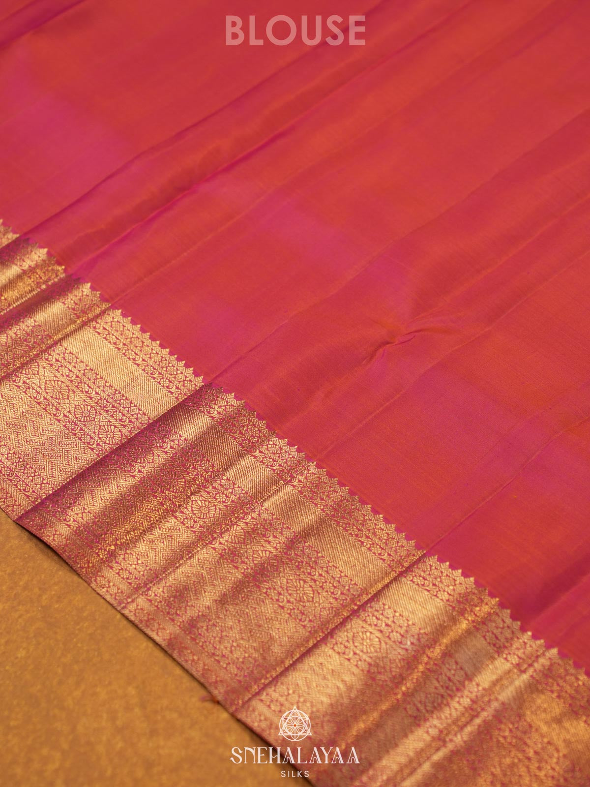 Pink Kanjivaram Silk Saree